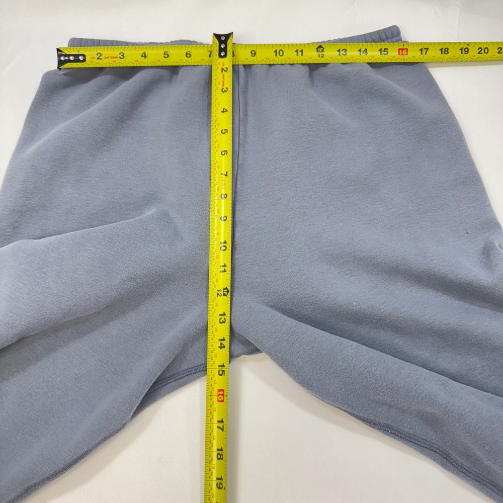 Skims Fleece Lined Jogger Sweatpants Womens Large Cotton Blend Blue Vintage Wash - Picture 8 of 10